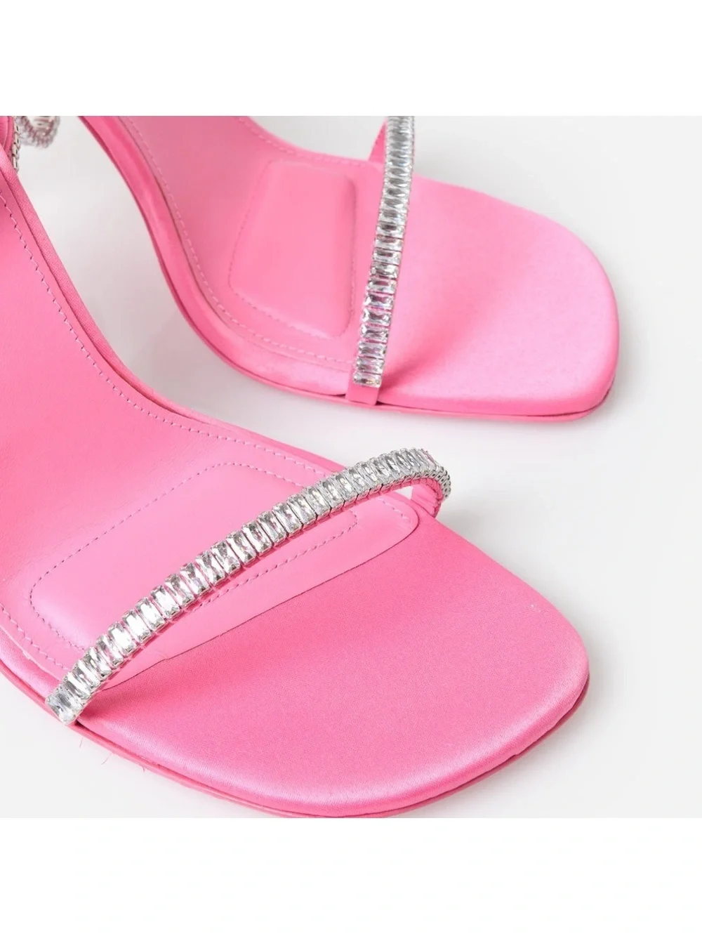 Jonathan Simkhai Luxon Crystal Harness Sandals in Pink, Size EU41 Retail $675